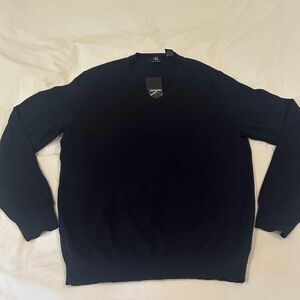 Calvin Klein Men's V-Neck Black Sweater